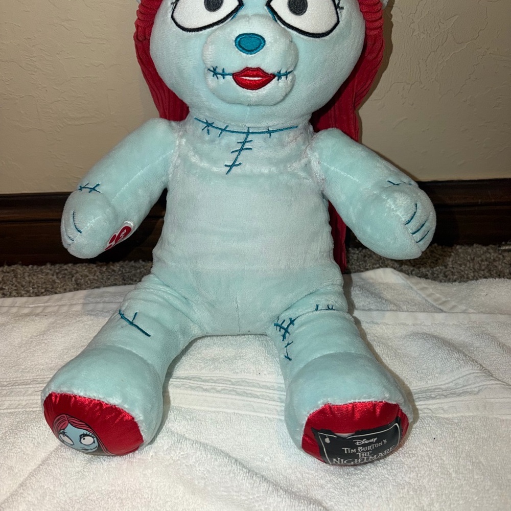 Disney The Nightmare Before Christmas Sally Plush - Light Blue and Red